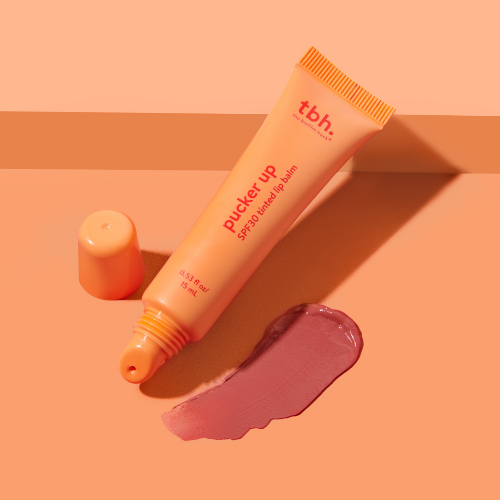 pucker up SPF30 tinted lip balm - tbhskincare